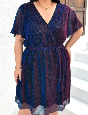 Rochie scurta SHEIN CURVE, albastru