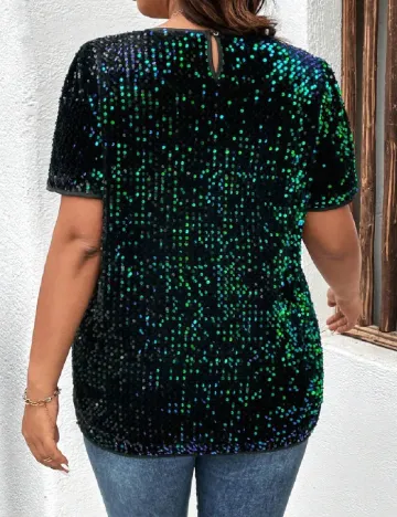 Bluza SHEIN CURVE, verde