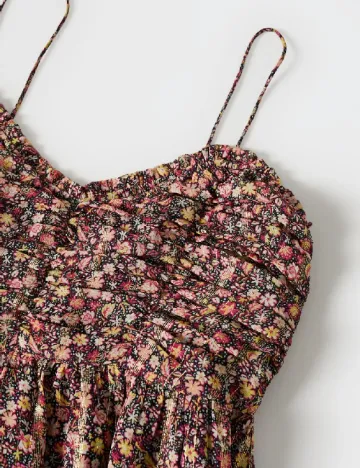 Rochie lunga Mango, floral print Floral print