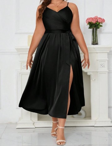 Rochie lunga SHEIN CURVE, negru