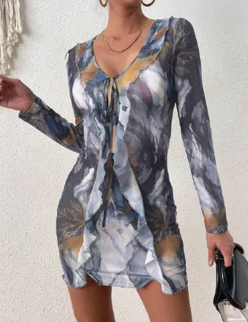 Rochie scurta SHEIN, albastru