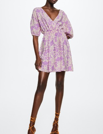 Rochie scurta Mango, mov