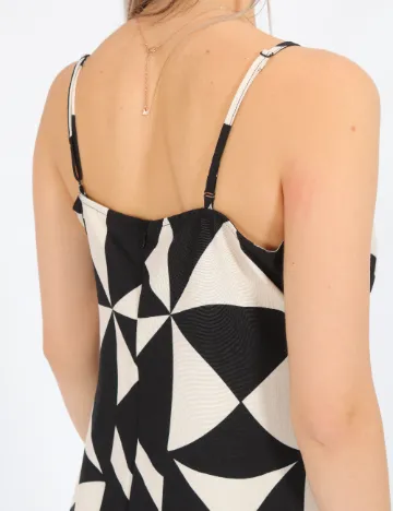 Rochie scurta Only, alb/negru
