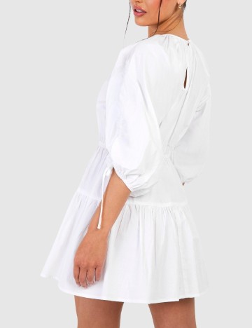 Rochie scurta Boohoo, alb