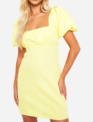 Rochie scurta Boohoo, galben