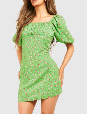 Rochie scurta Boohoo, verde