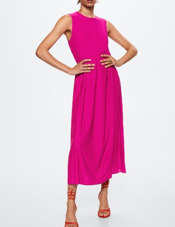 Rochie lunga Mango, roz