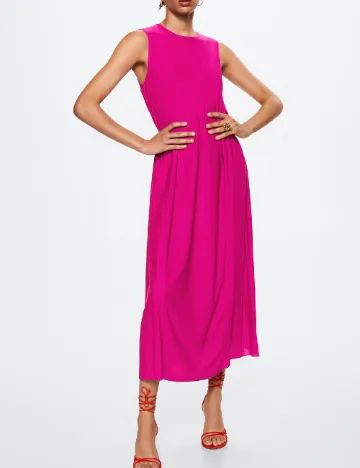 Rochie lunga Mango, roz