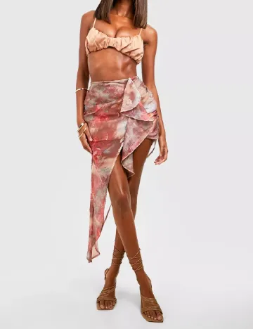 Fusta Boohoo, mix culori