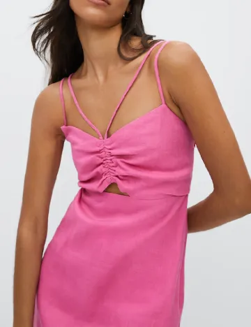 Rochie scurta Mango, roz