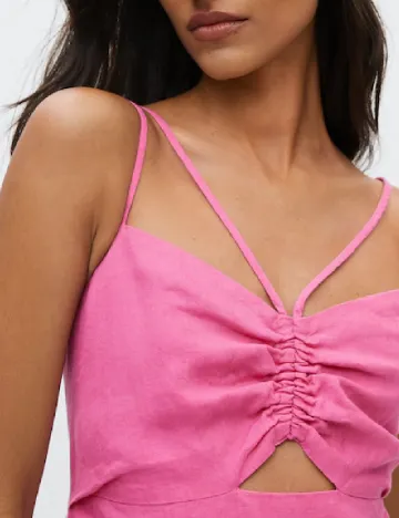 Rochie scurta Mango, roz