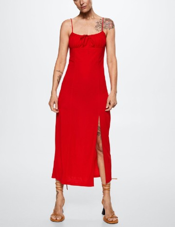 Rochie medie Mango, rosu