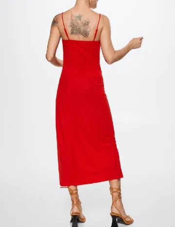 Rochie medie Mango, rosu