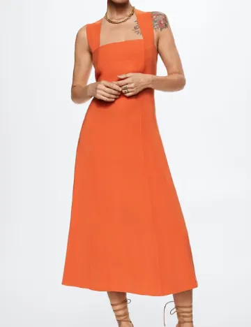 Rochie lunga Mango, portocaliu Portocaliu