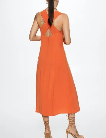 Rochie lunga Mango, portocaliu Portocaliu