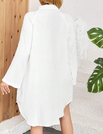 Rochie scurta SHEIN CURVE, alb Alb