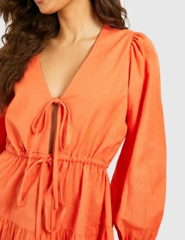 Rochie scurta Boohoo, portocaliu