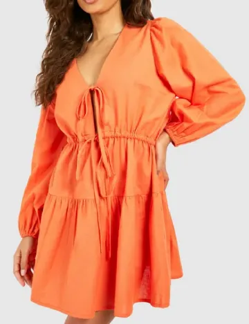 Rochie scurta Boohoo, portocaliu