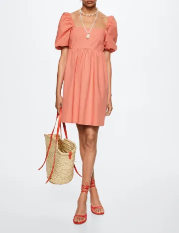 Rochie scurta Mango, roz Roz