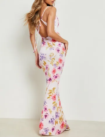 Rochie lunga Boohoo, floral print Floral print