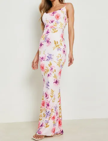 Rochie lunga Boohoo, floral print Floral print
