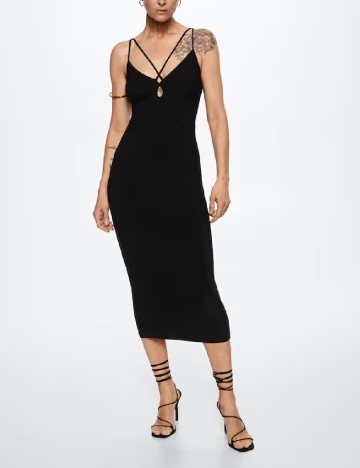 Rochie medie Mango, negru