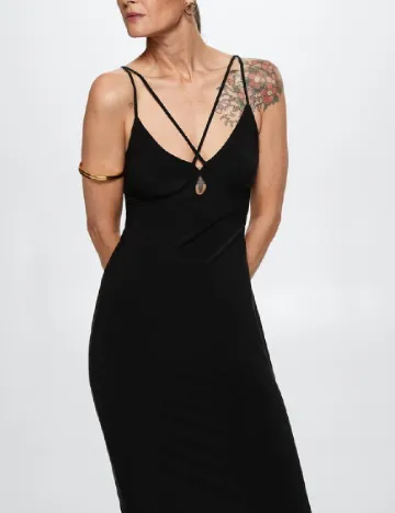 Rochie medie Mango, negru Negru
