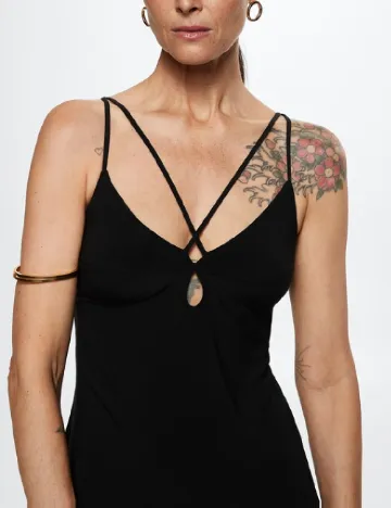 Rochie medie Mango, negru Negru