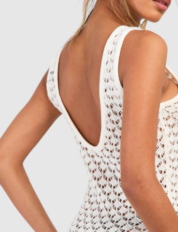 Rochie de plaja Boohoo, ecru