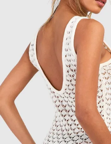 Rochie de plaja Boohoo, ecru