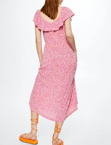 Rochie medie Mango, roz