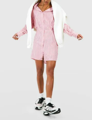 Rochie scurta Boohoo, roz Roz