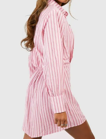 Rochie scurta Boohoo, roz Roz