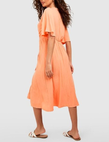 Rochie medie Boohoo, piersica