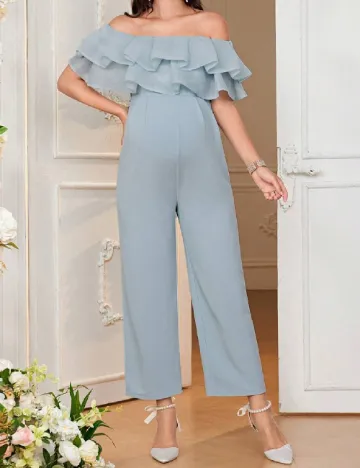 Salopeta SHEIN Maternity, albastru Albastru