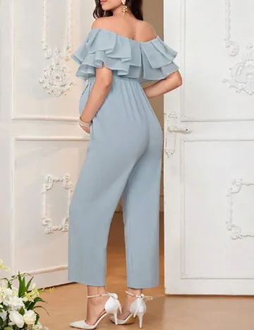 Salopeta SHEIN Maternity, albastru Albastru