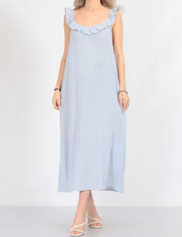 Rochie medie Pieces, albastru