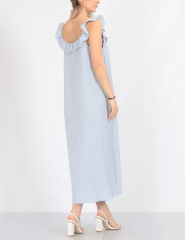 Rochie medie Pieces, albastru