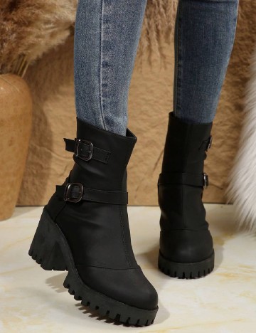 Botine SHEIN, negru