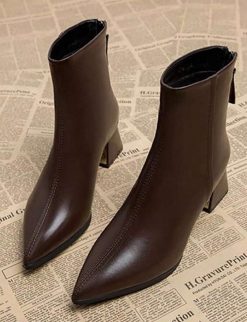 Botine SHEIN, maro