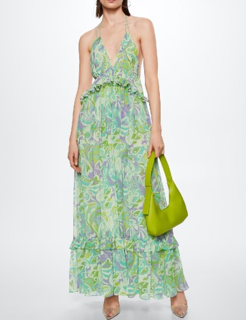 Rochie lunga Mango, verde