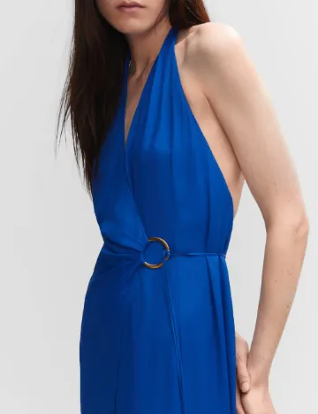 Rochie lunga Mango, albastru Albastru