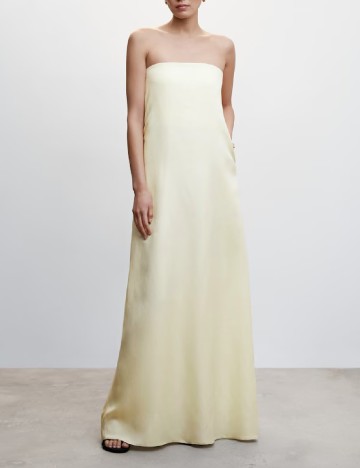 Rochie lunga Mango, crem