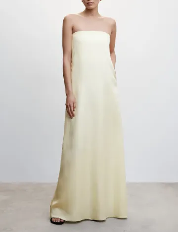 Rochie lunga Mango, crem