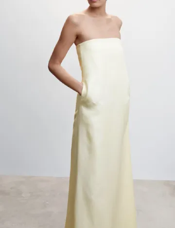 Rochie lunga Mango, crem
