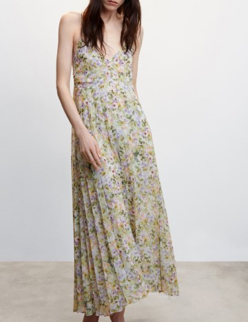 Rochie lunga Mango, mix culori