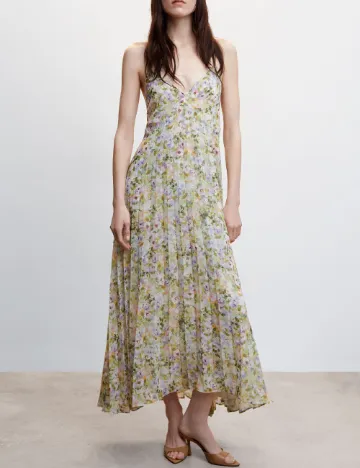 Rochie lunga Mango, mix culori