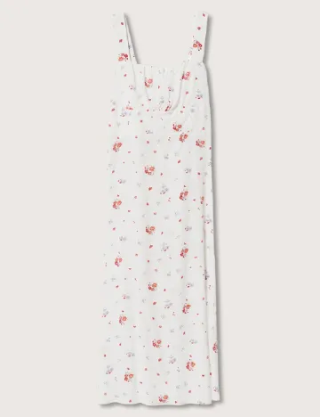 Rochie medie Mango Violeta, alb