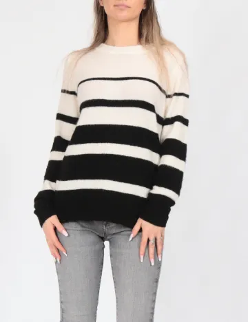 Bluza Vero Moda, alb/negru