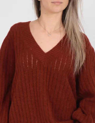 Pulover Oversize Vero Moda, caramiziu